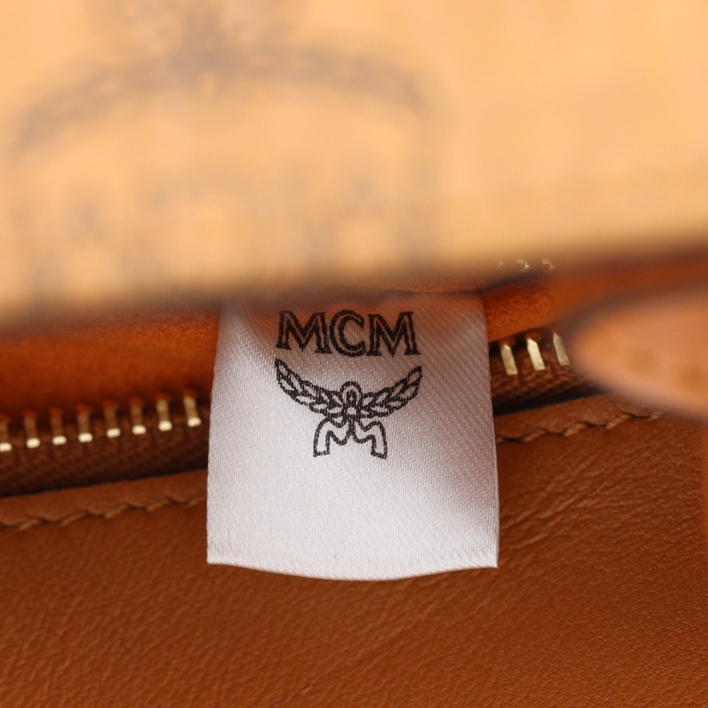 MCM Patricia Shoulder Bag, Visetos Pattern, PVC, Brown, Flap, Women's. - Picture 16 of 16